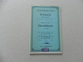 Landkarte Stockhorn BE 1926 Thun Spiez Wahlen Steffisburg