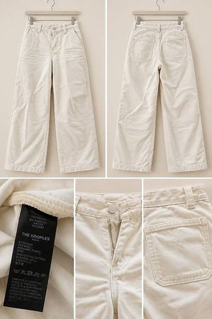 The Kooples Jeans High Waist Beige Gr. 34 Designer