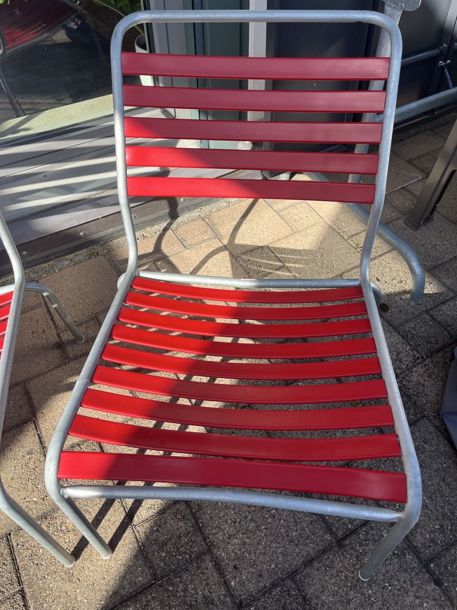 Schaffner Poltrone: Gartensessel Schaffner Rigi rot – Usato da Wettingen venduto da erma_5430 1