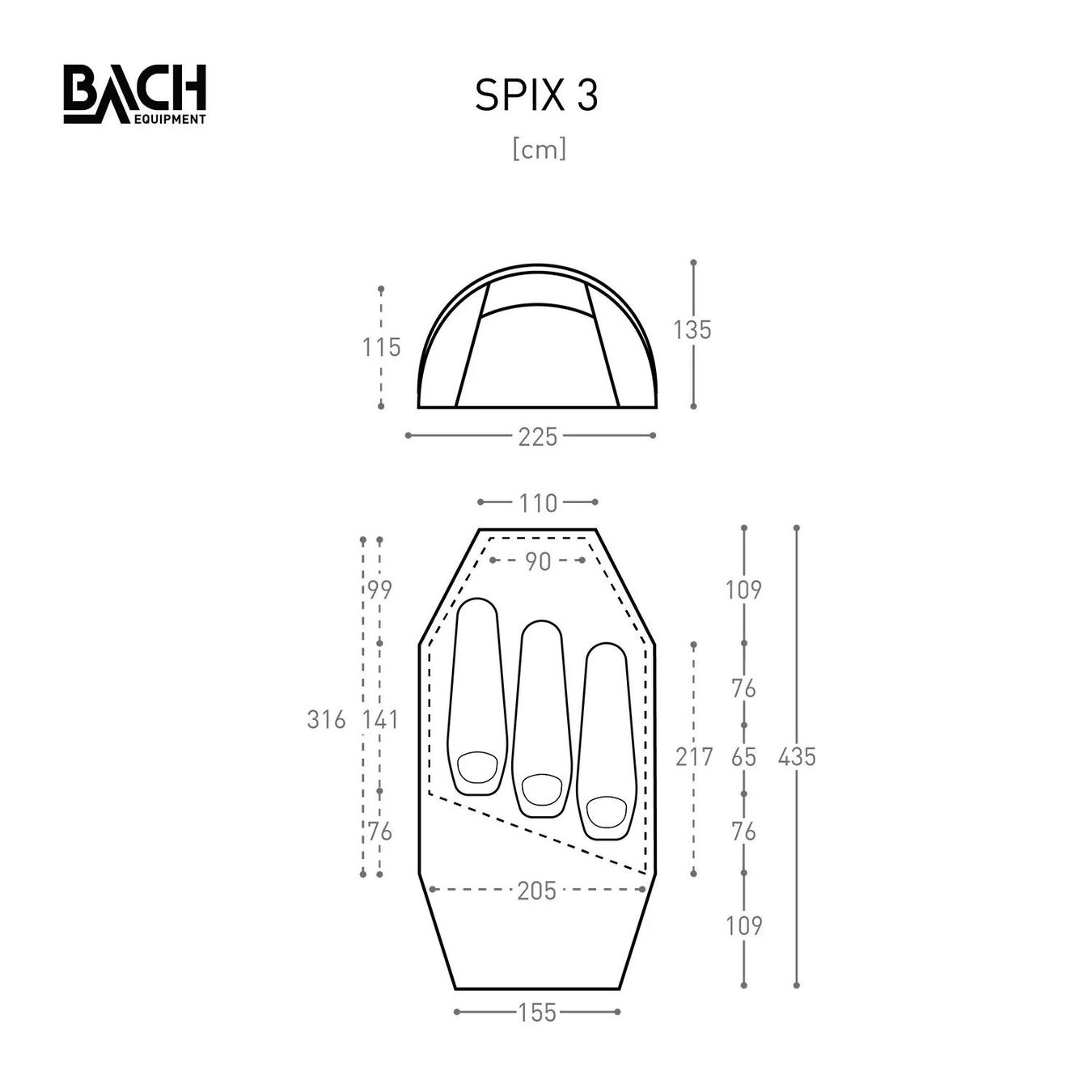 Bach Equipment Tende : Bach Spix 3 – Nuovo e nell'imballaggio originale da Auvernier venduto da Yncho 3