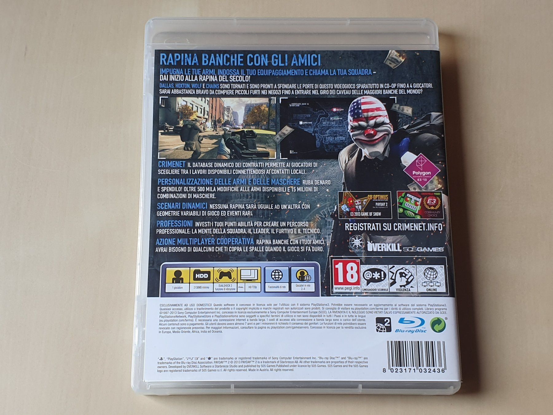 Sony Spiele: Payday 2 ITA – Gebraucht aus Stansstad von collectorsshop 1