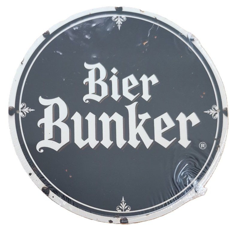 Insegne: BIER BUNKER- Blechschild  (neu/OVP) – Nuovo e nell'imballaggio originale da Wilen b. Wollerau venduto da morethanmusic