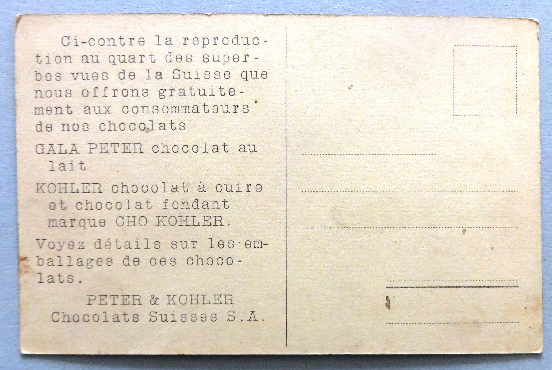 Cartoline postali: Berne – Usato da Fétigny venduto da Billy2miny 1