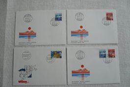 1991 4 FDC Sondermarken IV & V SBK 818 - 820
