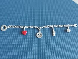 Thomas Sabo Armband mit 4 Original Thomas Sabo Anhängern