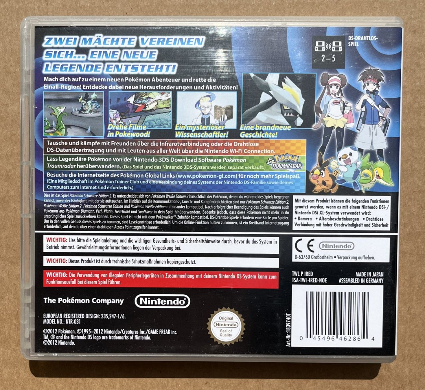 Pokémon Spiele: Pokémon Schwarz 2 / Schwarze Edition 2 Deutsch – Gebraucht aus Dornach von Deco89 1