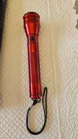 Stablampe XL Rot 27 cm mit 2 Batterien LR 20