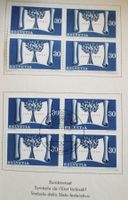 1948, Geschenkheft Werbemarken, Druck im 4-Block Kt. 162.-++