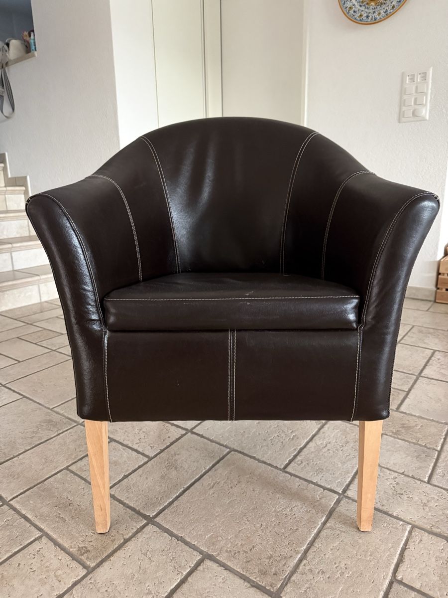 Sessel: Ledersessel – Gebraucht aus Birchwil von Giantomaso 3
