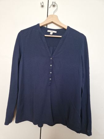 Esprit Damen Bluse, Gr. 36, Dunkelblau