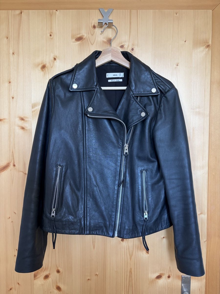 Giacche: Mango Black Leather Biker Jacket – Usato da Zürich venduto da Abu95 6