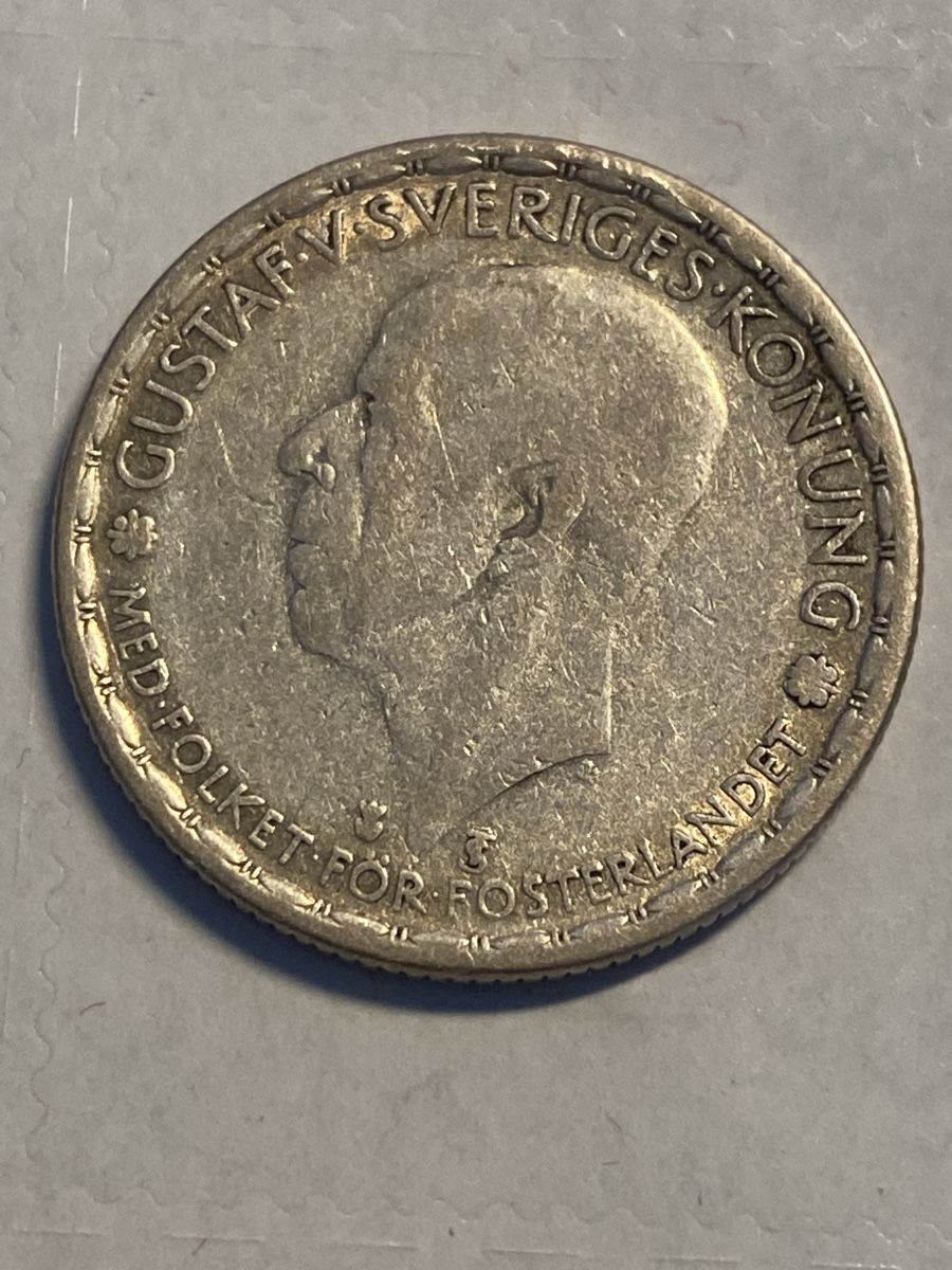 Tutti le monete: Suède, 1 Couronne 1945 argent – Usato da Corsier-sur-Vevey venduto da Ginoarturo