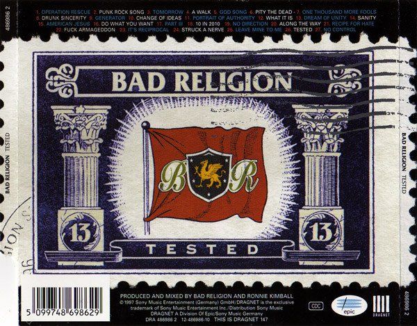CDs: Bad Religion – Tested - Vergriffen! – D'occasion à Brittnau par Zibu 1