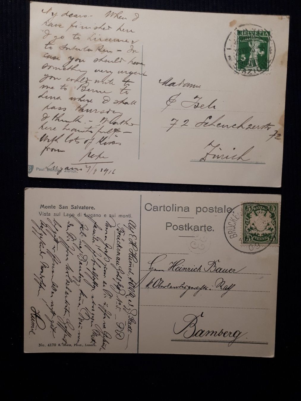 Cartoline postali: MONTE SAN SALVATORE – Usato da Ponto Valentino venduto da giorgia06 1