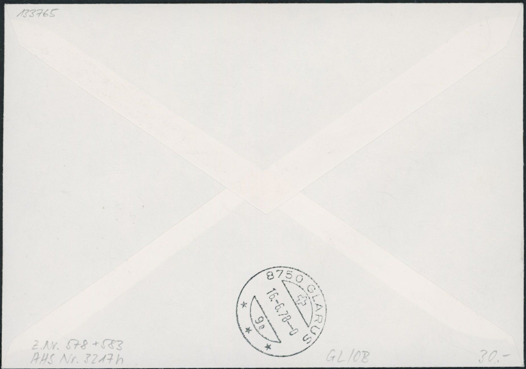 Alle Briefmarken: GL Obstalden - Aushilfsstempel - Brief – Gebraucht aus Schindellegi von leecollect 1