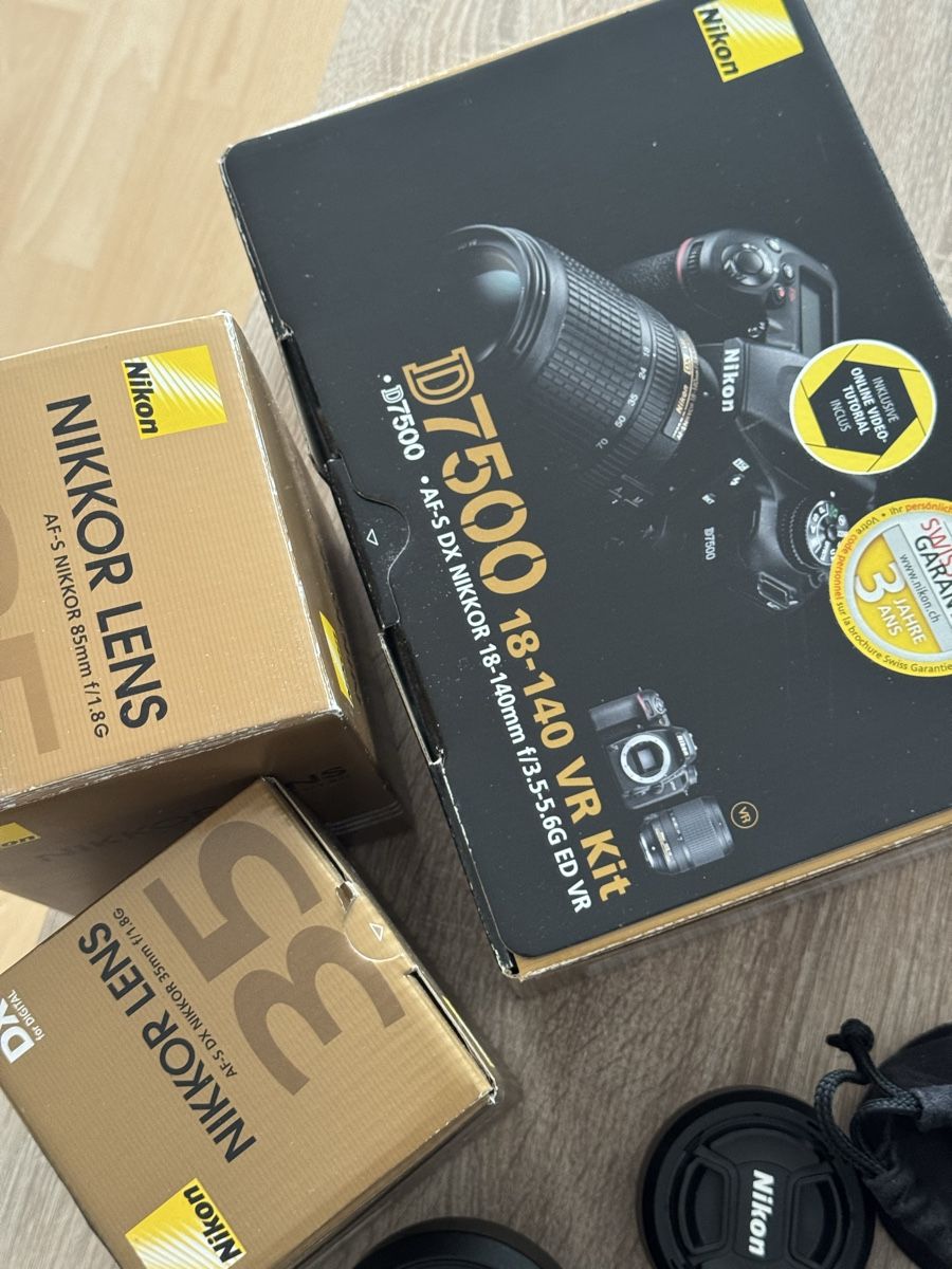 Nikon Kamera: Nikon D7500 mit 3 Objektiven – Gebraucht aus Bettlach von silwerhand 7