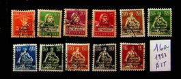SUISSE SERVICES TIMBRES OBLITÉRÉS BIT SBK 160.00 /U713
