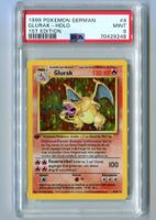 PSA Mint 9 Glurak Holo 1.Edition 4/102 Basis Set Deutsch
