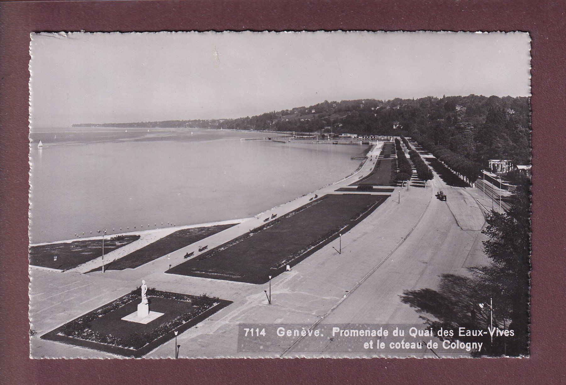 Cartes postales: GENEVE - Quai des Eaux-Vives – D'occasion à Pully par nicecards-shop