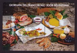 2008_1290_Sonderblock_Tag der Briefmarke 2007_Bellinzona_ET!