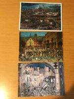 3x Postkarten Städte/Schlachten
