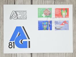 CL09 Enveloppe + Timbre Suisse 1981