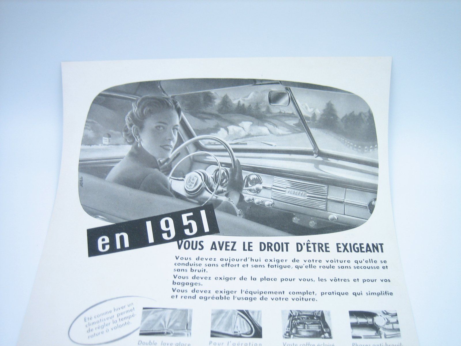 Foto & Immagini: Ford Vedette 1951 altes Werbeblatt – Usato da Zürich venduto da Tomi118 2