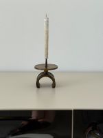 Brutalismus Bronzekerzenständer