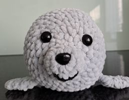 Robbe, Tier, Geschenkidee, Deko, Unikat, Handarbeit