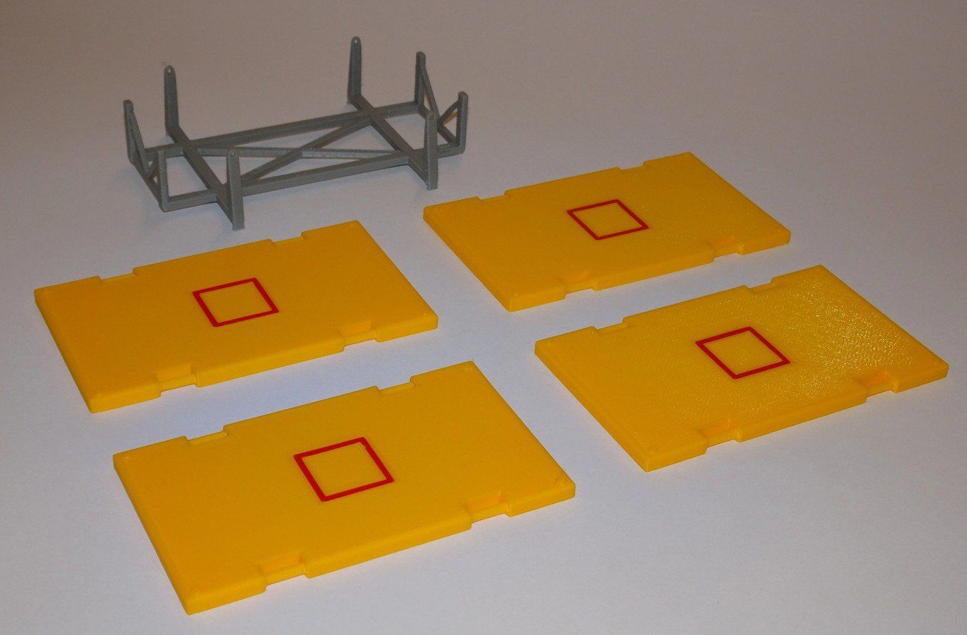Kit di modellismo & Modellini statici: MSM 5445.01 Kranabstützplatten 500t – Nuovo e nell'imballaggio originale da Dagmersellen venduto da FBM-Bacheli