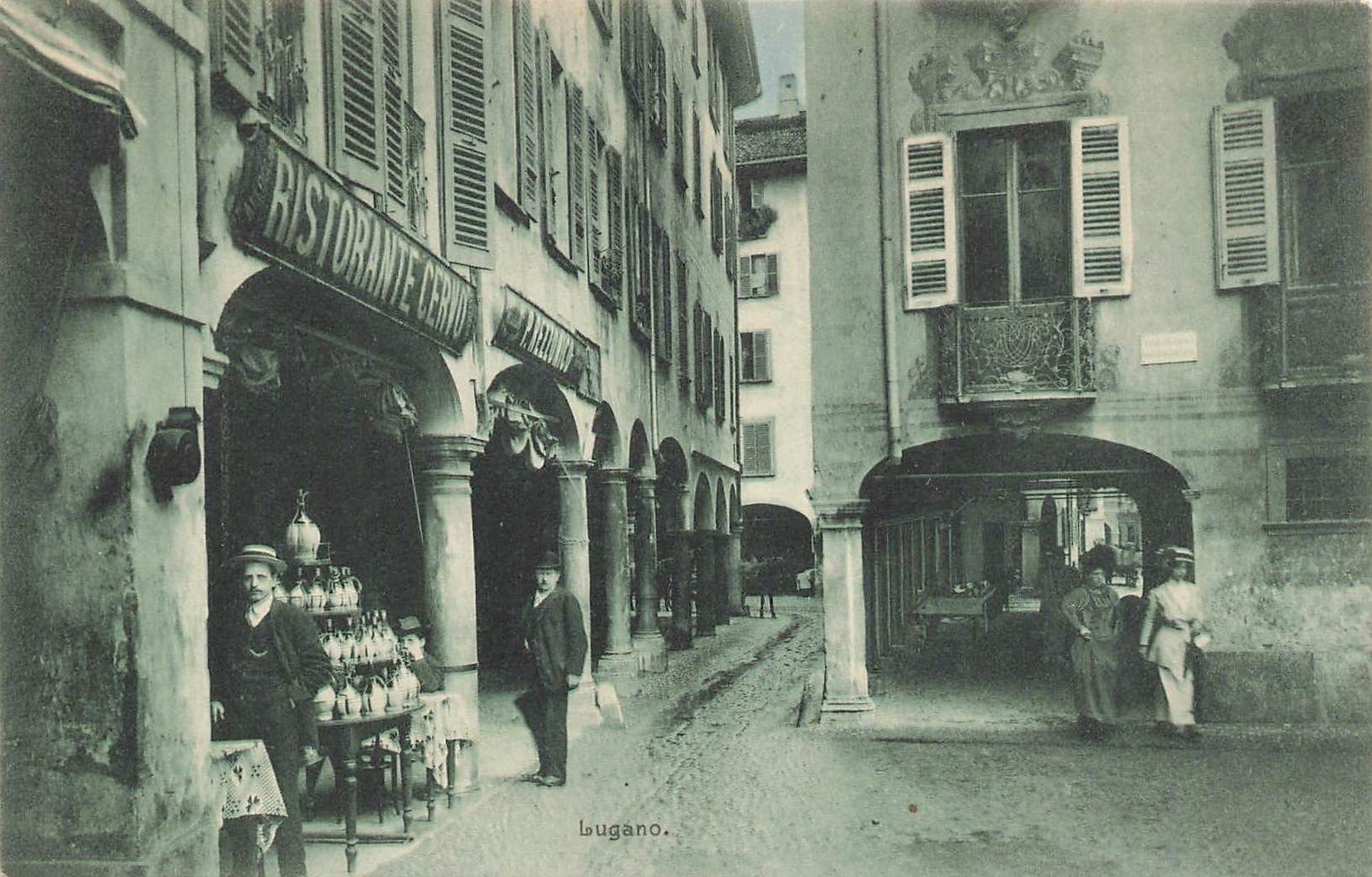 Cartoline postali: Lugano (TI) – Usato da Biasca venduto da Blenio71