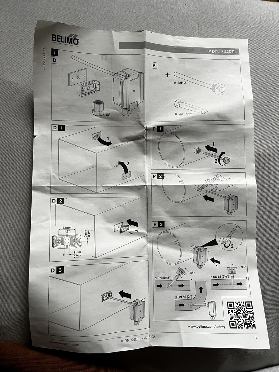 Altro per la casa: BELIMO Duct Temp. PT1000 01DT-1BL – Nuovo (secondo la descrizione) da flawil venduto da KauzigerBergeremit 5