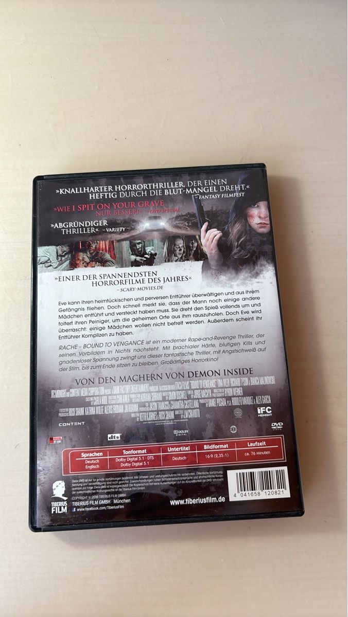 Tutti i DVDs: Rache - Bound To Vengeance (0105) – Usato da Ruswil venduto da Slivio_