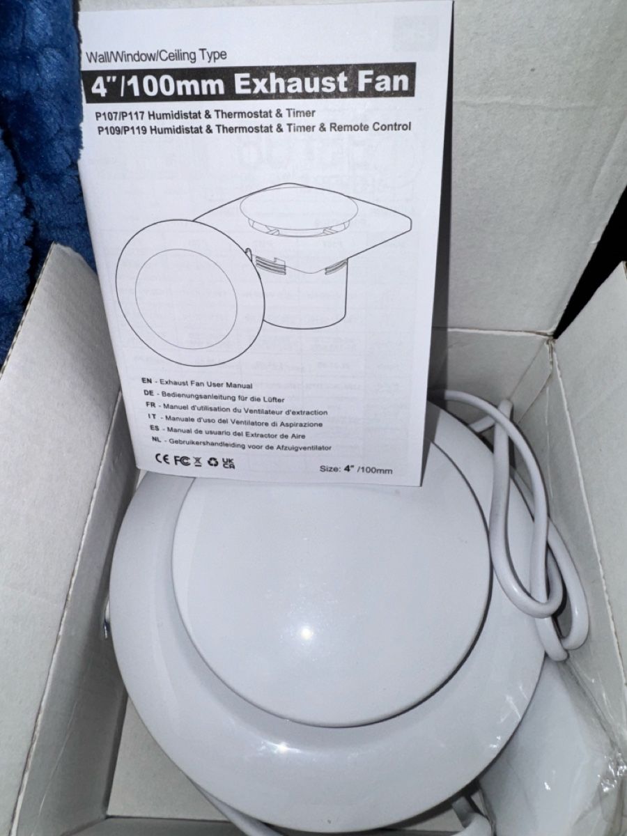 Ventilatori: Neuer 100mm Wand-/Deckenventilator – Nuovo e nell'imballaggio originale da Flamatt venduto da ard_9ctk