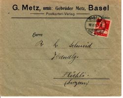 Brief, G.Metz Basel 1916