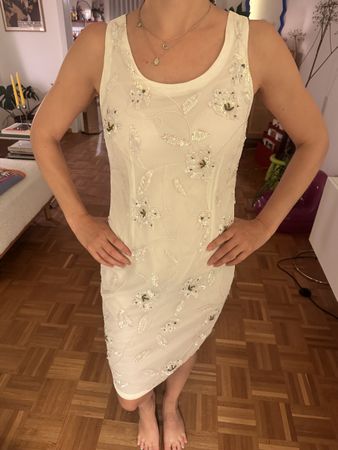 Vintage Brautkleid mit Strassblumenmuster von Ashley Brooke