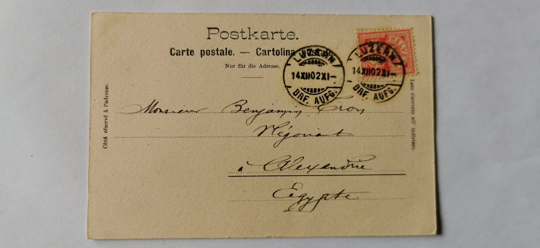 Tous les timbres: Postkarte 1902 – D'occasion à Aadorf par Chnorli-Furz