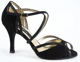 Werner Kern: Wildleder-Tanzschuh, 8 cm Absatz, Gr. 4/37