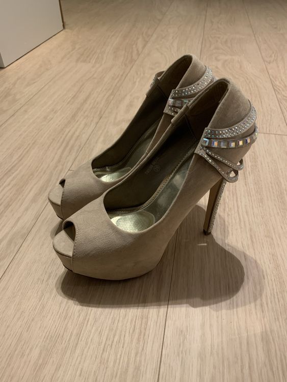 Tacco A Spillo Bellissimi Glitter Eleganti Gioiello Con Tacchi Alto Luccicante Argento Décolleté Scarpe Da Sera Scarpe Donna Belle 1822080898F