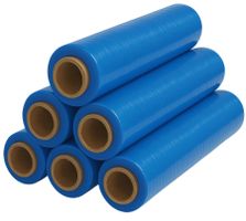 6 x Stretchfolie 50cm 1,5kg 23my blau