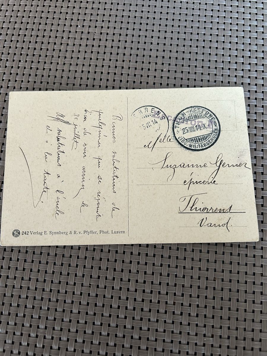 Cartoline postali: Carte postale ancienne: Train militaire en marche! – Usato da St-Cierges venduto da Crisi53 1