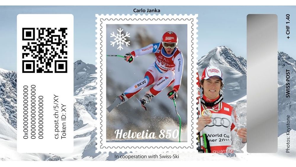 Tutti i francobolli: Swiss Crypto Stamp 5.0 - Carlo Janka (Basic ID 6) – Nuovo (secondo la descrizione) da Rorschach venduto da tFFMoon2