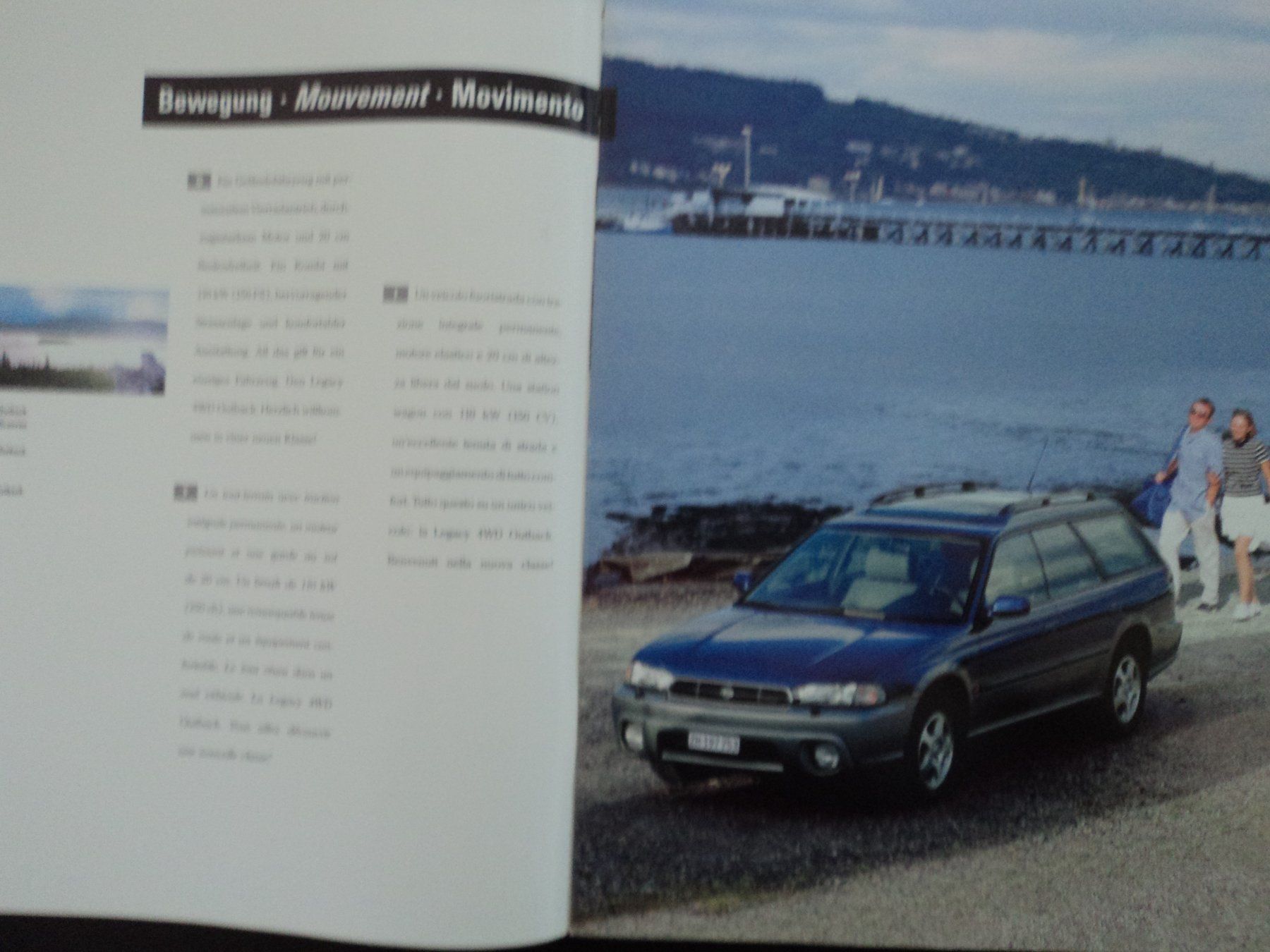 Subaru Documenti: Prospekt Subaru Legacy 4WD Outback 1997 – Usato da Schwarzenburg venduto da modelCARama 2
