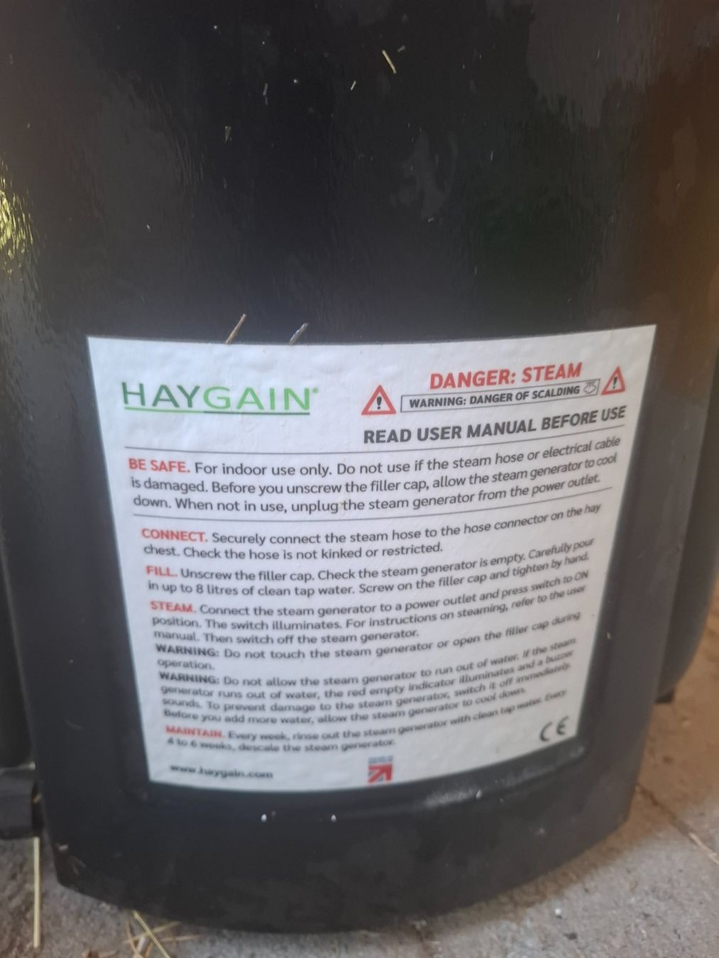 Toutes les machines: Haygain Heubedampfer HG 2000 NEU mit Timer – D'occasion à Bibern par asa_79 6