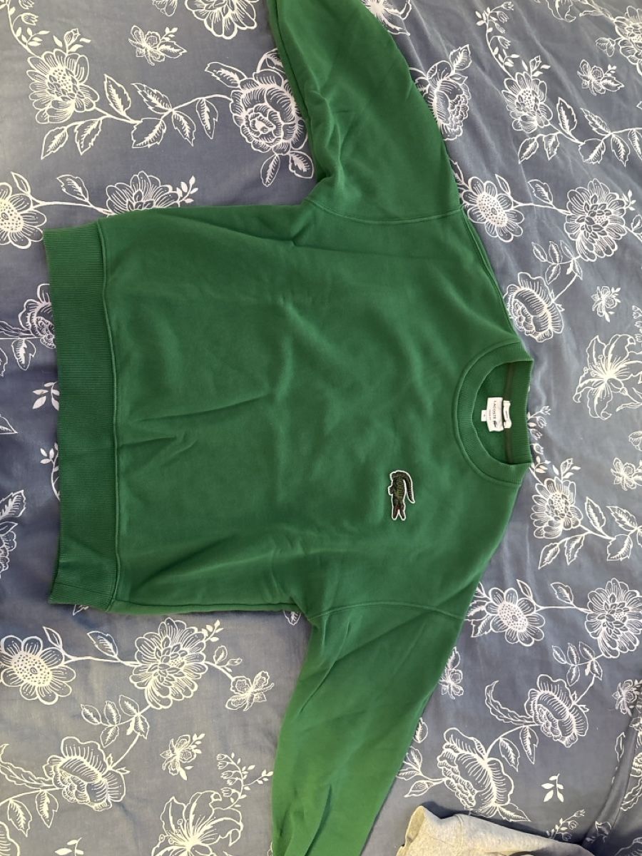 Lacoste Maglioni & Felpe: Lacoste Loose Fit Pullover Grün – Nuovo (secondo la descrizione) da Bad Zurzach venduto da has_98d6