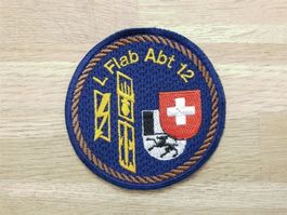 Badge L Flab Abt 12 braun