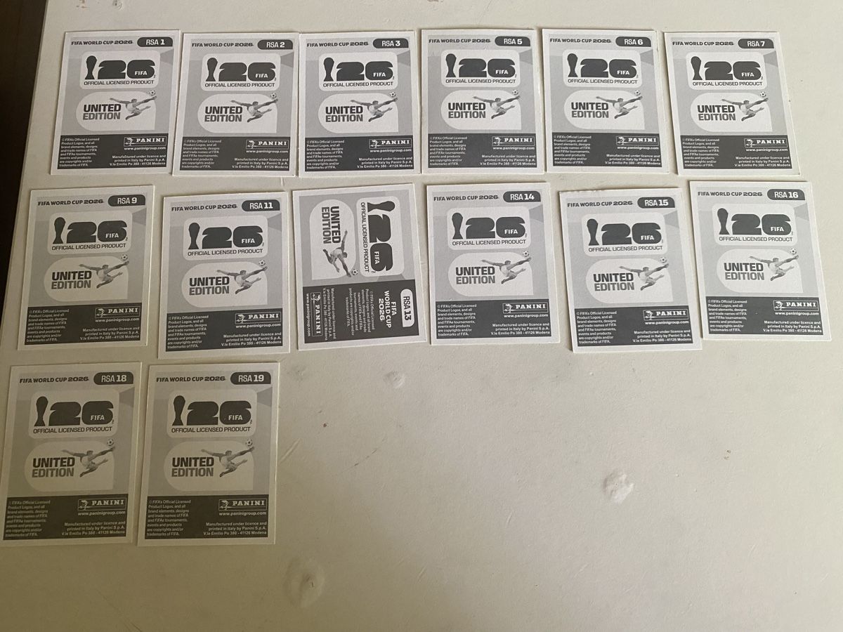 Panini Sammelbilder & Trading cards: WM 2026 Panini Südafrika Bundle 14 Karten – Neu (gemäss Beschreibung) aus Engi von sil_c7g5