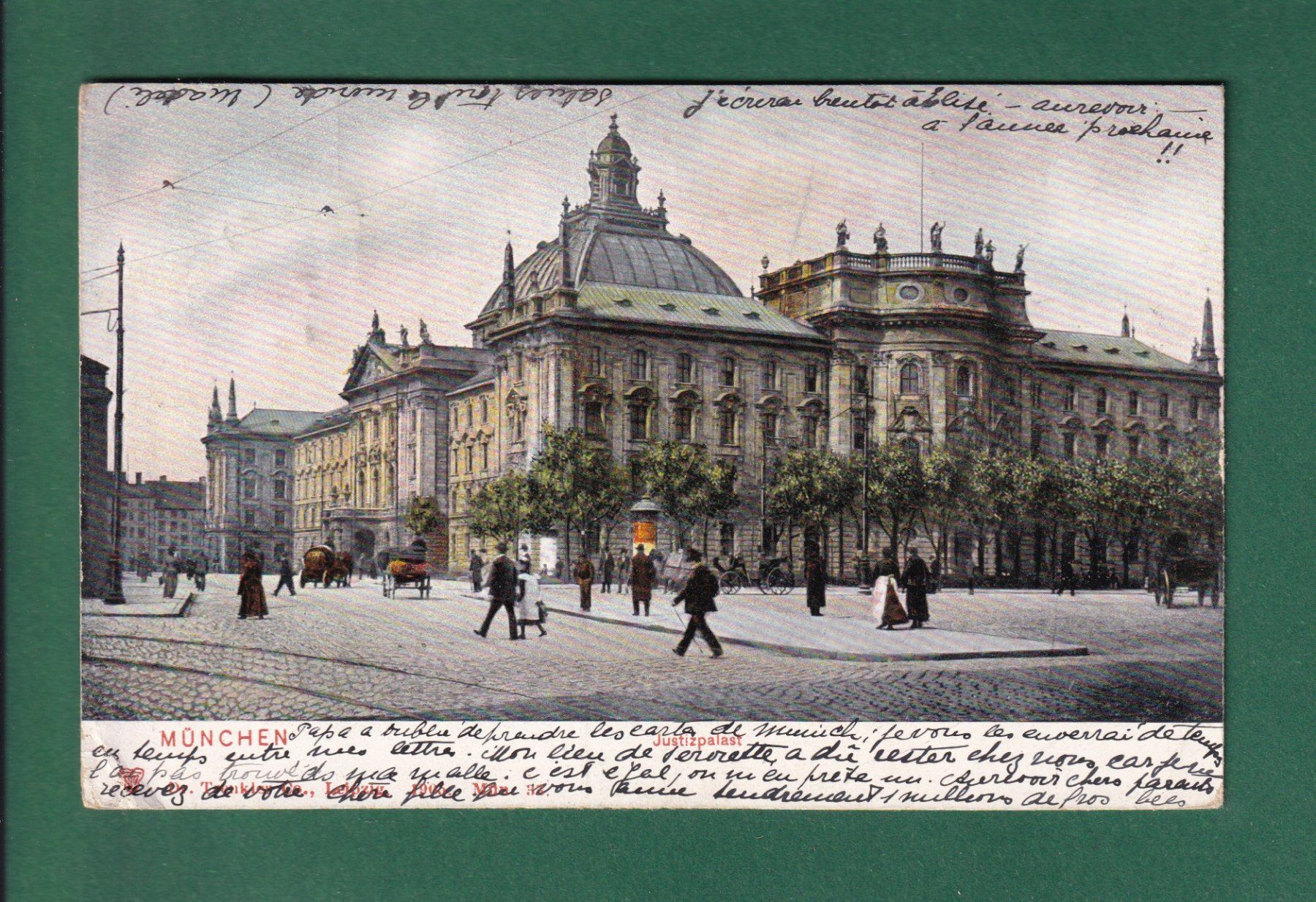 Cartes postales: MÜNCHEN - Justizpalast - 1906 // Eckbug // – D'occasion à Pully par nicecards-shop