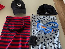 Paket Access. Kappe, Sonnenbrille, Schwimmbrille... ca.5-8J