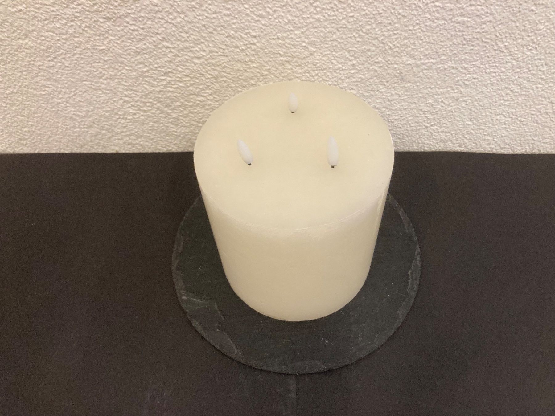 Kerzen: LED Echtwachs 3-Docht Kerze, 15 x 15 cm, creme,Timerfunktion – Neu und originalverpackt aus Neuenhof von jorogo 2
